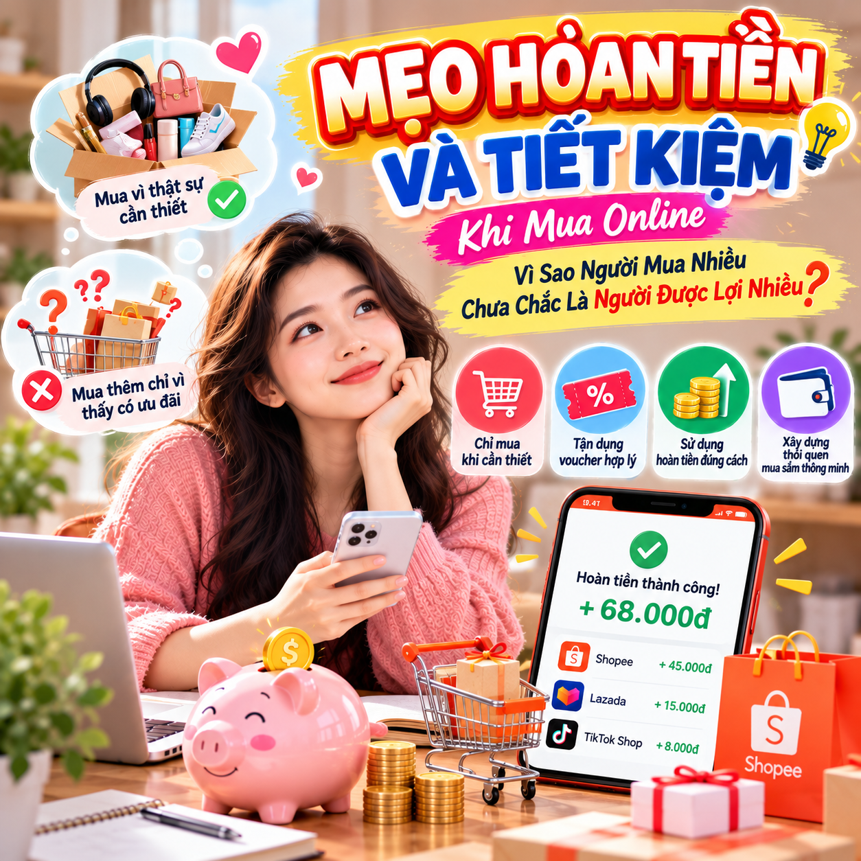 Mẹo Hoàn Tiền Và Tiết Kiệm Khi Mua Online: Vì Sao Người Mua Nhiều Chưa Chắc Là Người Được Lợi Nhiều?