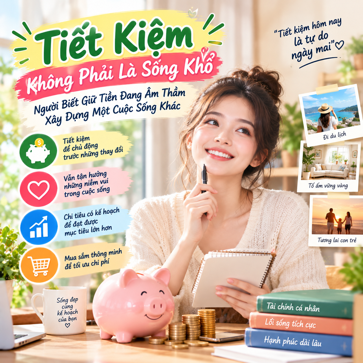 Tiết Kiệm Không Phải Là Sống Khổ: Người Biết Giữ Tiền Đang Âm Thầm Xây Dựng Một Cuộc Sống Khác