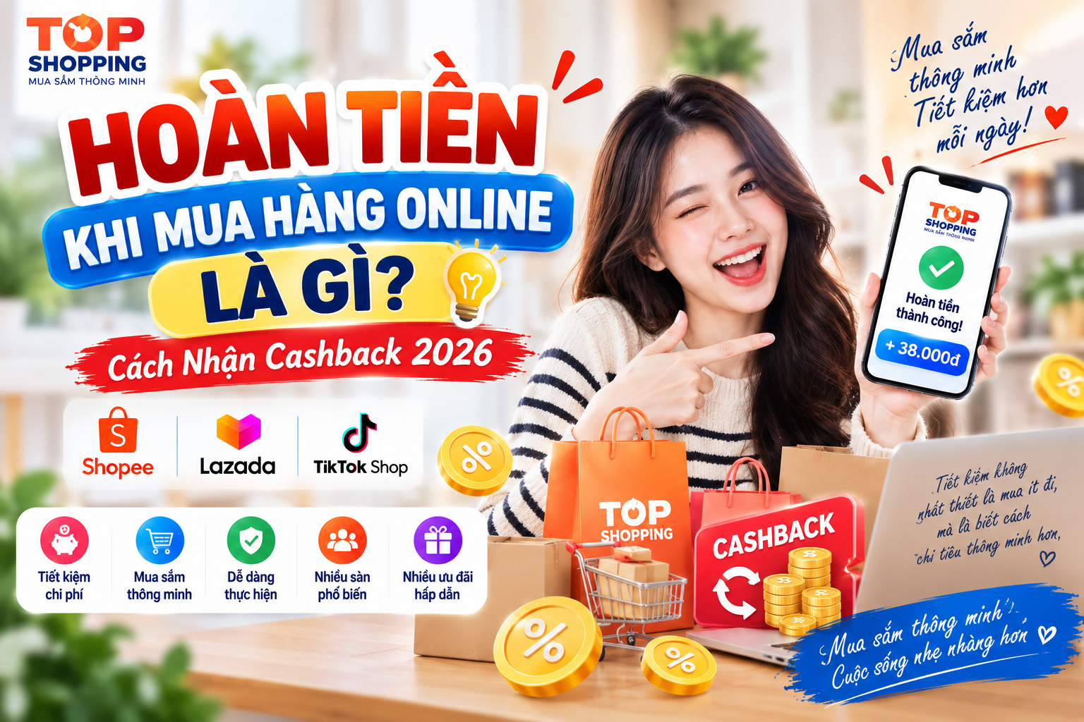 Hoàn Tiền Khi Mua Hàng Online Là Gì? Cách Nhận Cashback 2026