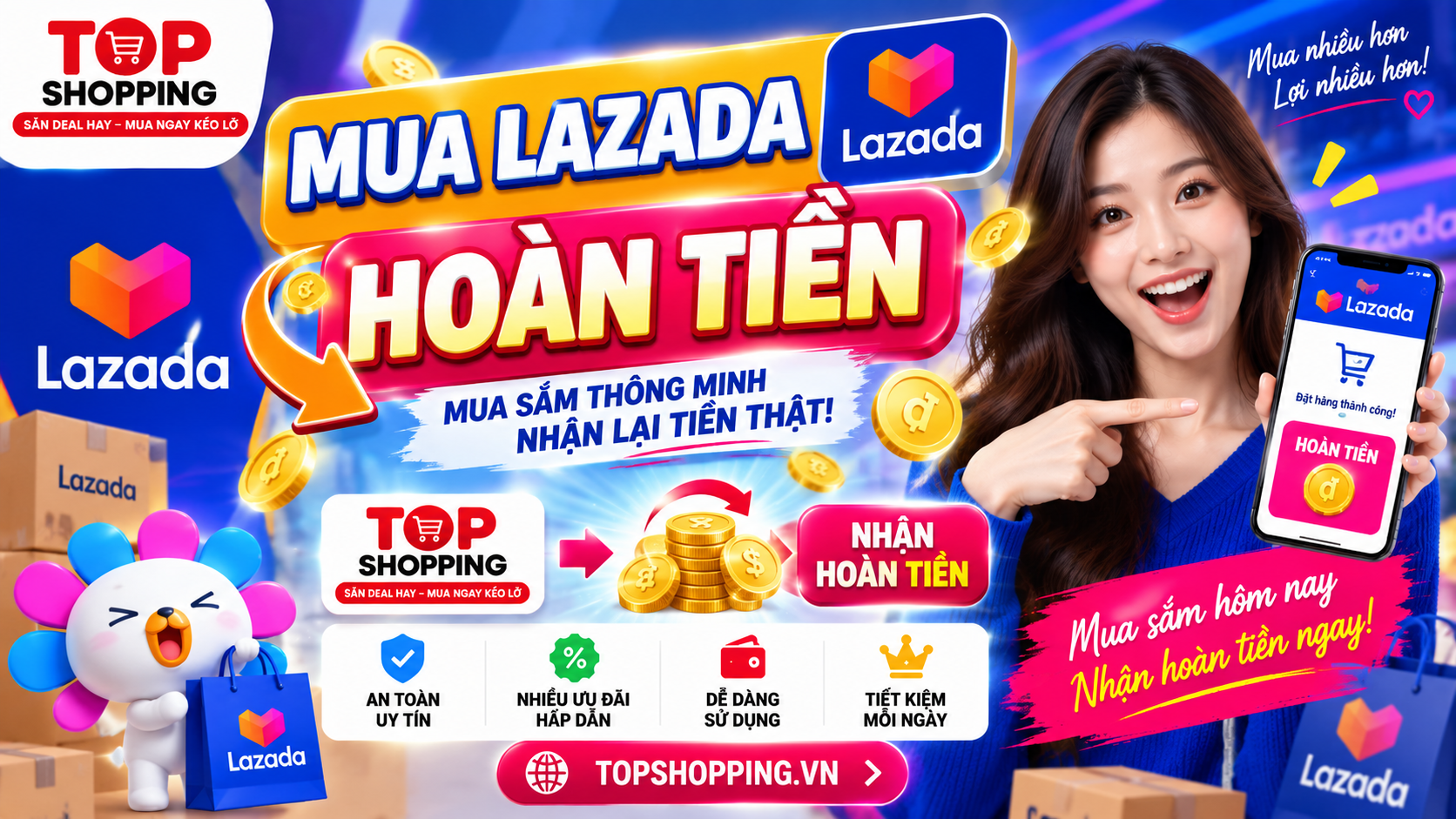 Ra Mắt Hệ Thống Hoàn Tiền Trên Group Zalo | TOP SHOPPING